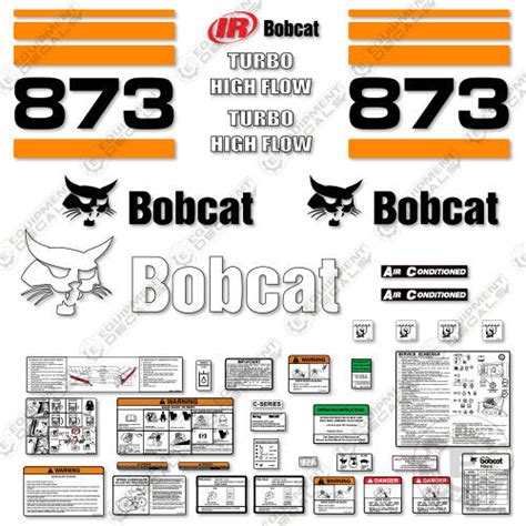 Fits Bobcat 873 Decal Kit Skid Steer Decals 